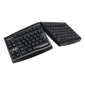  Keyboard USB Ergonomic Qwerty Black for Apple Electronics