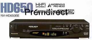 PANASONIC VCR RECORDER & PLAYER NV HD650 IN BLACK  