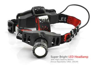   Lampe frontale à LED puissante PUCE CREE 160LM avec batterie 