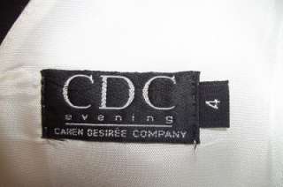 CDC WOMEN/JUNIOR SHORT FORMAL DRESS SZ 4 34C/D BUST NEW  