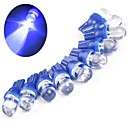 Pack of 10 Blue LED T10 Bullet Wedge Car Bulbs