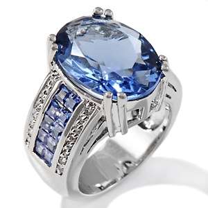 Real Collectibles by Adrienne® The Look of Tanzanite and Diamonite CZ 