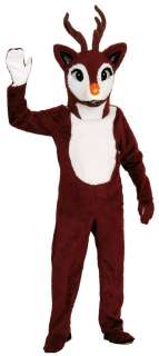 Red Nose Reindeer Mascot Costume Adult