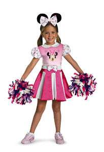Pink Minnie Mouse Cheerleader Child Costume Size 2T NEW  