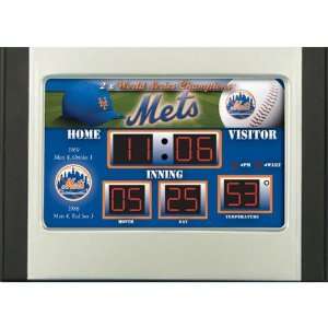   New York Mets MLB Scoreboard Desk Clock (6.5x9)