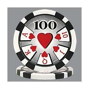  Poker 100 High Roller Poker Chips   100 Black