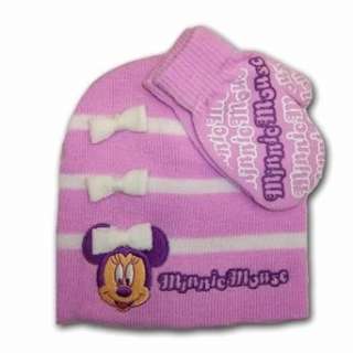 Disney Minnie Mouse Beanie Knit Hat and Mitten Set   Toddler  