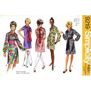 Simplicity 9219 Vintage Sewing Pattern Womens Dress Sash 