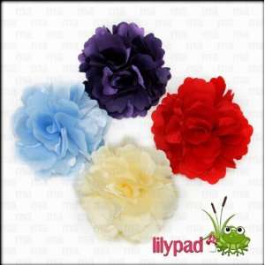   Brand  Camillia Hair Flower and Brooch, Primary Colors, 4 pieces Baby