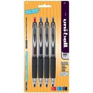 uni ball Signo Gel RT Retractable Pens Medium Point 0.7 mm Silver