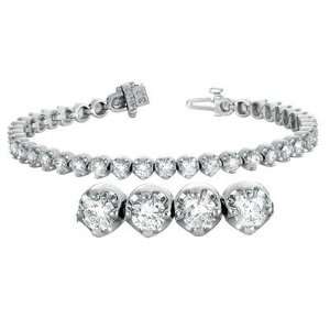  14k White Gold Diamond Bracelet   JewelryWeb Jewelry