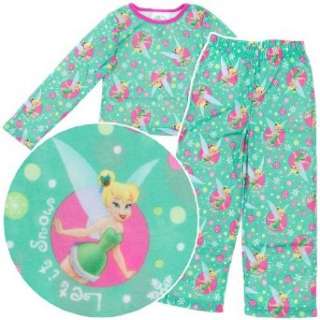  Disney Fairies Tinker Bell Girls Flannel Pants Pajamas 