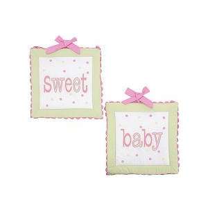  My Baby Sam Garden Party Wall Art, Pink/Green Baby