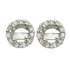    14K Yellow Gold Diamond Earring Jackets DivaDiamonds Jewelry