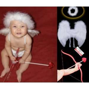  Baby Cupid Value Pack Baby Size White Feather Angel Wings 