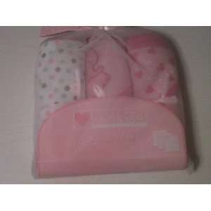  Pink Heart Polka Dot Elephant Hooded Towel (3 Pack) Baby
