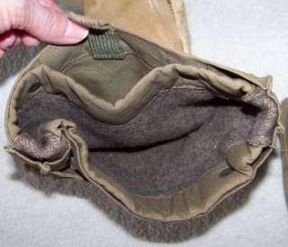 WWII Military OD & Leather Extreme Cold Weather Gloves Mittens  