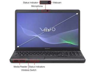 Sony VAIO i3 2330M 500GB 15.5 4GB DDR3 DVDRW HDMI black Laptop 