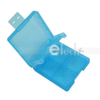 BLUE 16in1 Game Card CASE BOX For Nintendo DS Lite NDSL  