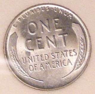 1943 PDS LINCOLN MEMORAL STEEL CENT BU UNC MINT STATE #7000447 