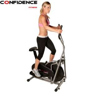 Confidence Fitness 2 in 1 Elliptical Trainer with Seat  