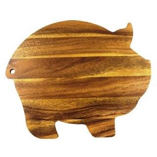 Ironwood Gourmet Pig Shaped 12 1/4 Inch by 10 Inch Cutting Board