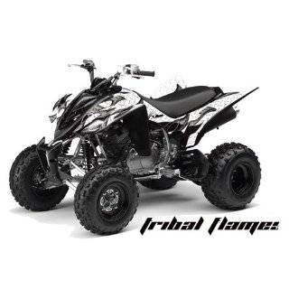 AMR Racing Yamaha Raptor 350 ATV Quad Graphic Kit   Tribal Flames 