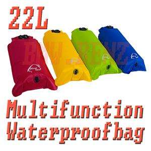 22L Multifunction Floating Waterproof Bag Canoe Kayak  