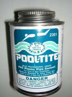 PVC Plastic Pipe Cement GLUE for Pool Spa Pond Plumbing  