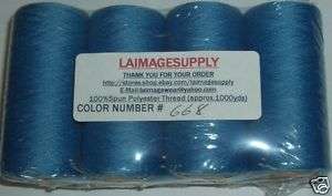 4tubes Spun Polyester Quilting Serger Sewing Thread#668  