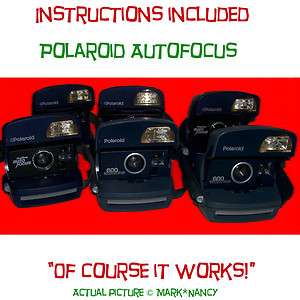 Polaroid 600 camera instant film picture auto focus electronic flash 