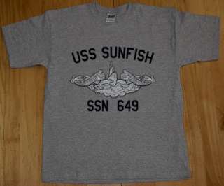 US Navy USS Sunfish SSN 649 Submarine T Shirt  
