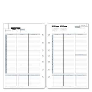   Ring bound Weekly Planner Refill   Jan 2012  
