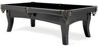 foot POOL TABLE THE SOUTH BEACH in BLACK by BERNER BILLIARDS 