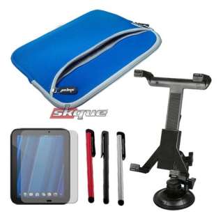 Blue Case Sleeve Cover Accessory Bundle for HP Touchpad Tablet 16GB 