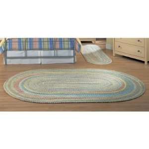   Braided Area Rug   Federal Blue, 2 x 10 ft. Runner