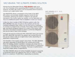   Btu Dual Zone (24+24) Ductless Air conditioning Heat pump  