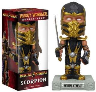   2012 Funko Inc Mortal Kombat Wacky Wobbler Scorpion BobbleHead  
