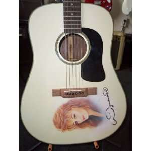  Washburn D12 Acoustic Guitar w/ Airbrushed Wynonna Picture 