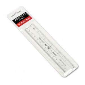  Westcott® Transparent Plastic Ruler RULER,PLASTIC 