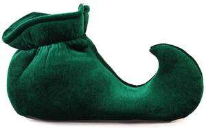 Green Elf Jester Shoes for Adults  