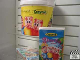 Paint Bucket & brush with 3 little pigs* Tom Sawyer VHS  