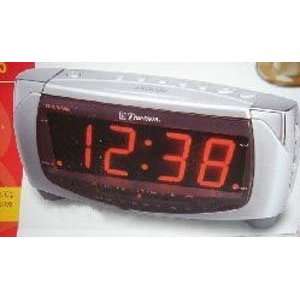  Emerson Dual Sure Alarm AM/FM Clock Radio with Large Red 