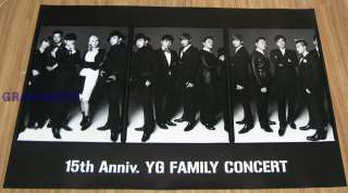 BIGBANG 2NE1 15TH Anniv.YG Family Concert OFFICIAL 3 POSTER SET SEALED 