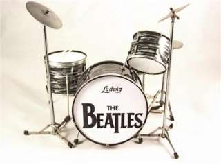 The Beatles Miniature Ludwig Ringo Drum Set PROPORTIONAL Size