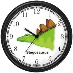  Stegosaurus Dinosaur Cartoon   JP Animal Wall Clock by 