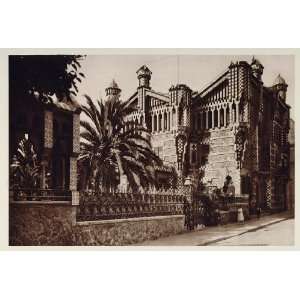   Barcelona Spain Antoni Gaudi   Original Photogravure