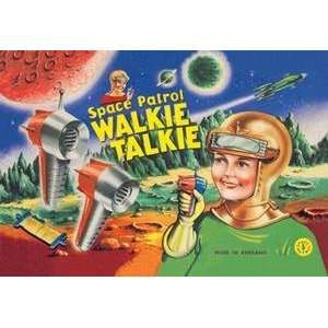  Vintage Art Space Patrol Walkie Talkie   01717 1