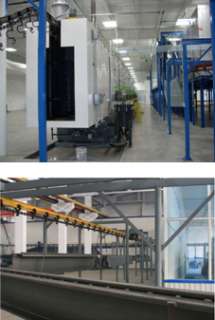 two post car lift powder coating factory