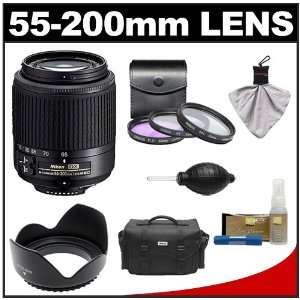  Nikon 55 200mm f/4 5.6G DX AF S ED Telephoto Zoom Lens + Nikon 